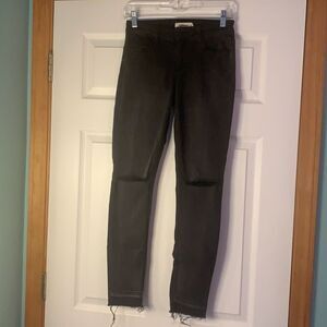 Cello Black Distressed‎ Skinny Jeans Frayed Cuffs Pants 3